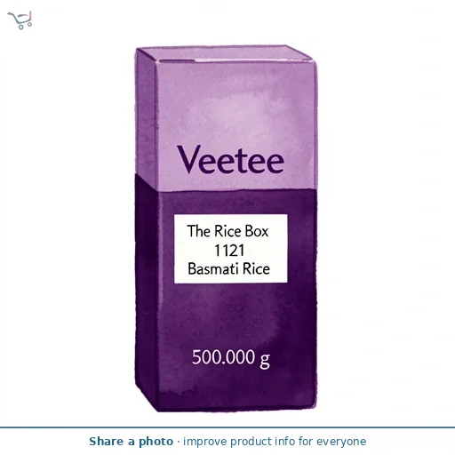 Veetee The Rice Box 1121 Basmati Rice 500g