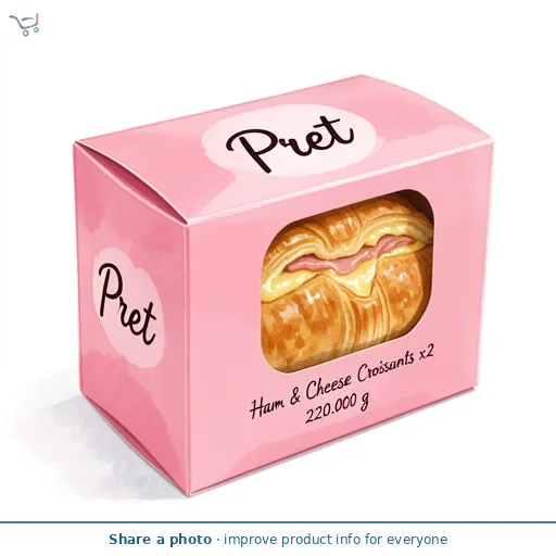 Pret Ham & Cheese Croissants x2 220g