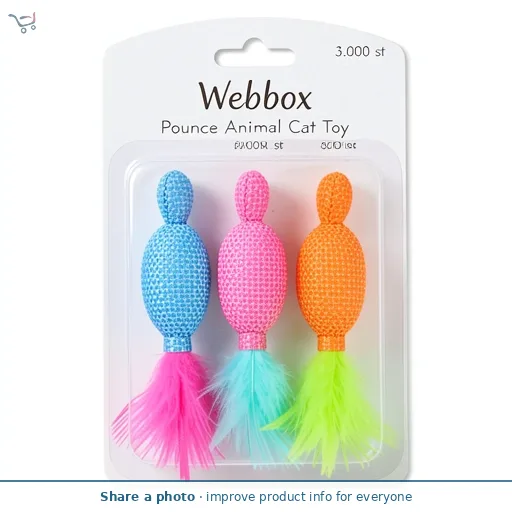Webbox Pounce Animal Cat Toy 