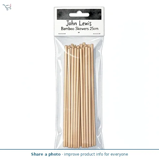 John Lewis Bamboo Skewers 25cm