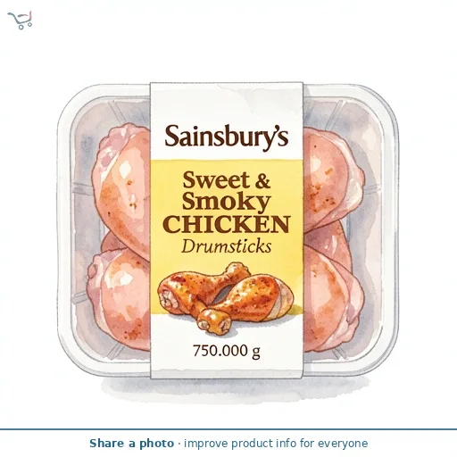 Sainsbury's Sweet & Smoky Chicken Drumsticks 750g