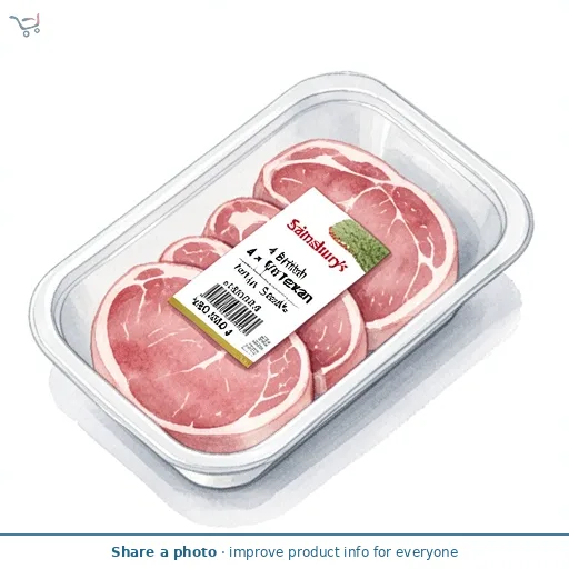 Sainsbury's Taste the Difference Texan BBQ Style Pork Loin Steaks 480g