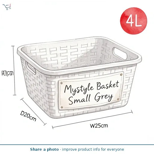 Curver Mystyle Basket Small Grey