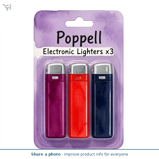 Poppell Electronic Lighters x3
