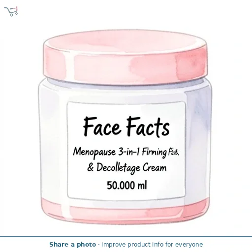 Face Facts Menopause 3-in-1 Firming Face, Neck & Decolletage Cream 50ml