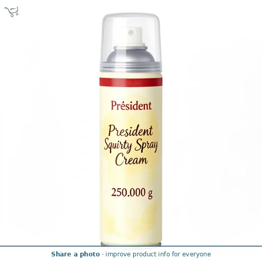 President Squirty Spray Cream