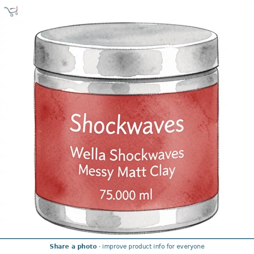 Wella Shockwaves Ultra Effect Go Messy Matt Clay 75ml
