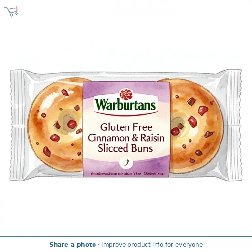 Warburtons Gluten Free Cinnamon & Raisin Sliced Buns