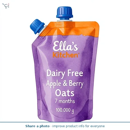 Ella's Kitchen Dairy Free Apple & Berry Oats 7 months 100g