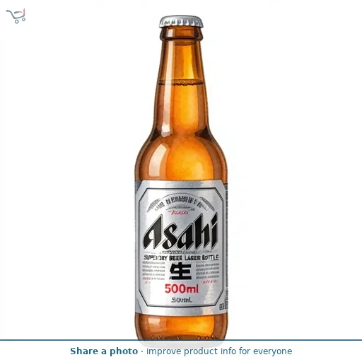 Asahi Super Dry Beer Lager Bottle 500ml