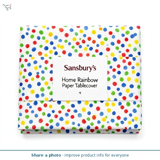 Sainsbury's Home Rainbow Confetti Paper Tablecover