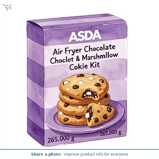 ASDA Air Fryer Chocolate & Marshmallow Cookie Kit 265g