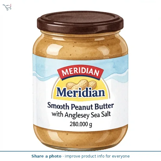 Meridian Smooth Peanut Butter with Anglesey Sea Salt 280g