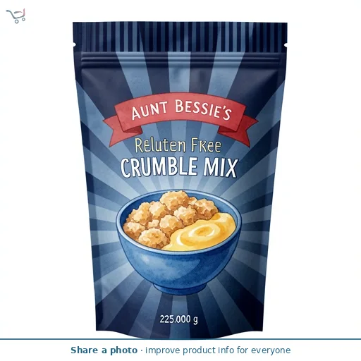Aunt Bessie's Gluten Free Ready to Bake Crumble Mix 225g