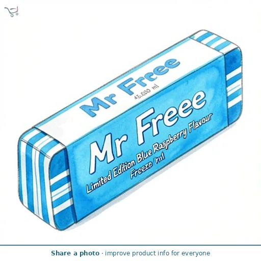Mr Freeze Limited Edition Blue Raspberry Flavour Freeze Pops 20 x 45ml