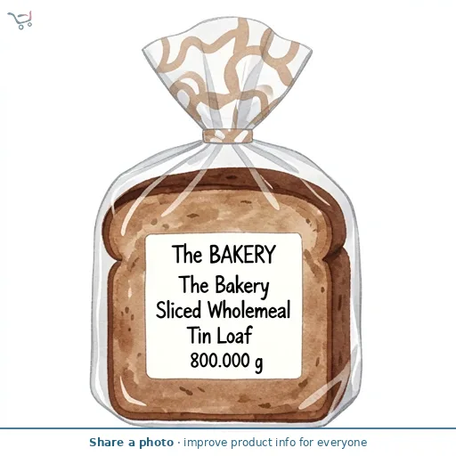 The BAKERY at ASDA The Bakery Sliced Wholemeal Tin Loaf 800g