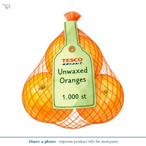 Tesco Organic Unwaxed Oranges