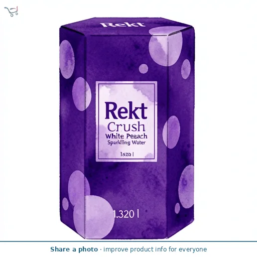 Rekt Moon Crush White Peach Sparkling Water