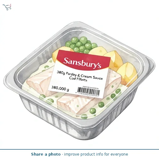 Sainsbury's 380g Parsley & Cream Sauce Cod Fillets