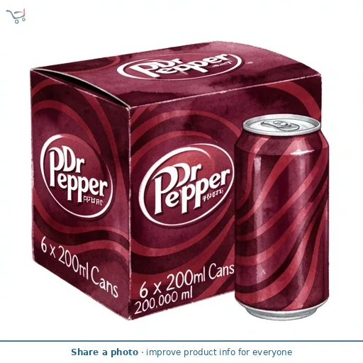 Dr Pepper 6 x 200ml Cans