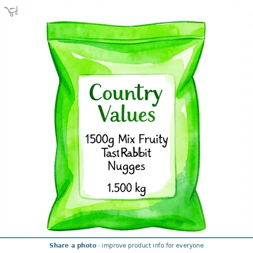 Country Values 1.5kg Rabbit Food Fruity Tasty Nuggets