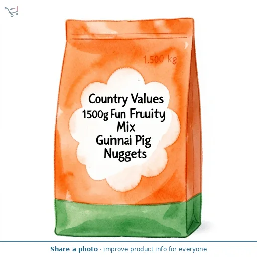 Country Values 1.5kg Guinea Pig Food Fun Fruity Nuggets