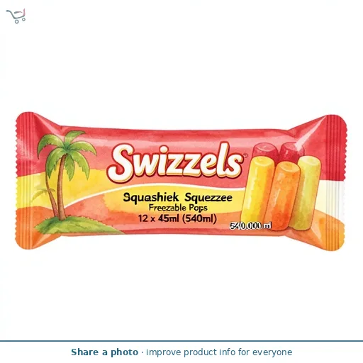 Swizzels Squashies Drumstick Squeezee Freezable Pops 12 x 45ml (540ml)
