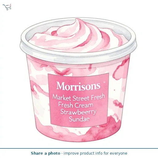 Market Street Fresh Cream Strawberry Sundae
