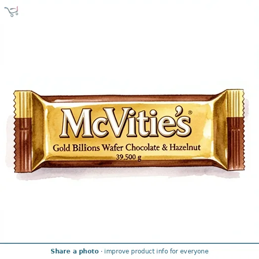 McVitie's Gold Billions Wafer Chocolate & Hazelnut 39g