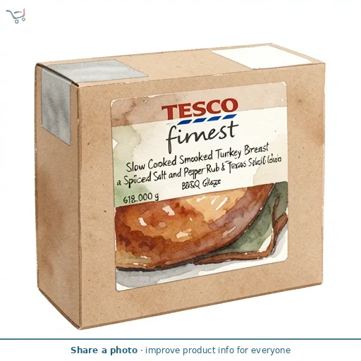 Tesco Finest Slow Cooked Smoked Turkey Breast in a Spiced Salt and Pepper Rub & Texas Style Gold BBQ Glaze 618G