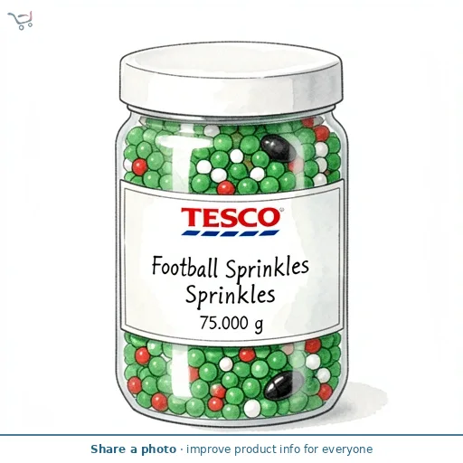Tesco Football Sprinkles 75g
