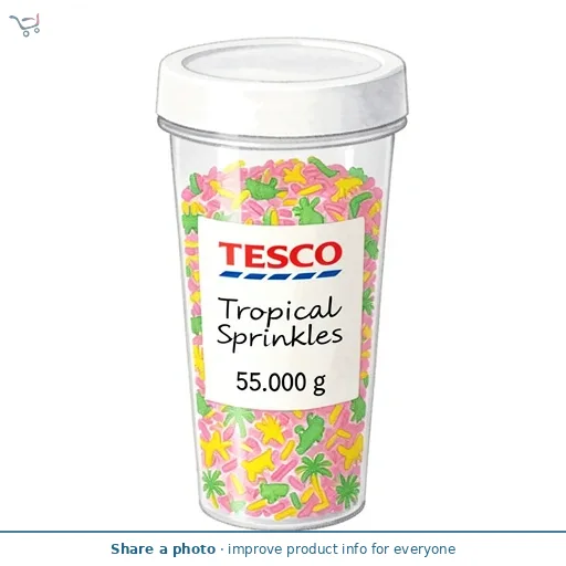 Tesco Tropical Sprinkles 55g