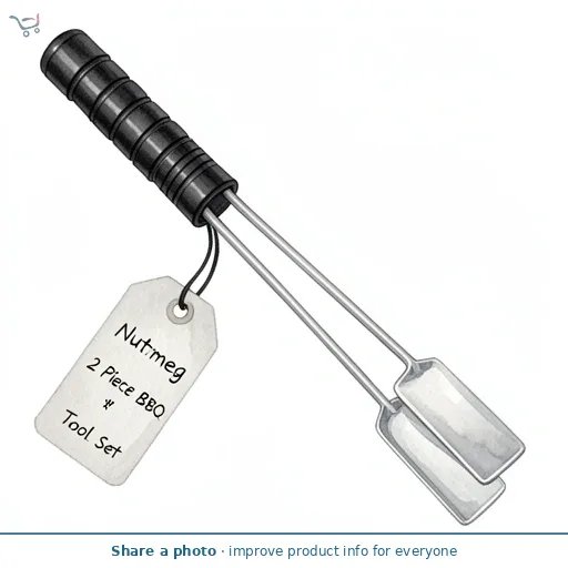 Nutmeg 2 Piece BBQ Tool Set