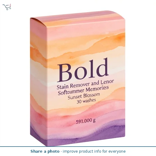 Bold Stain Remover and Lenor Softener Midsummer Memories Sunset Blossom 30 washes 591g