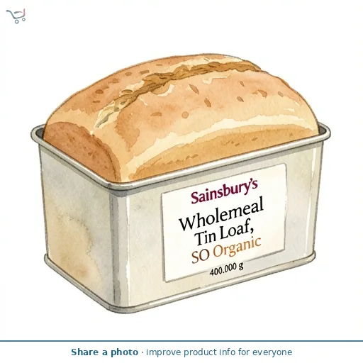 Sainsbury's Wholemeal Tin Loaf, SO Organic 400g