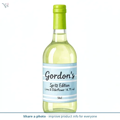Gordons Lime & Elderflower 14.7% Vol, Spritz Edition 50cl
