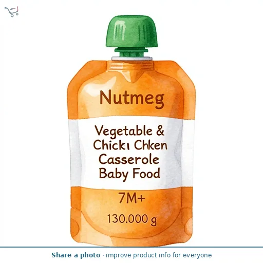 Nutmeg Vegetable & Chicken Casserole Baby Food 7M+