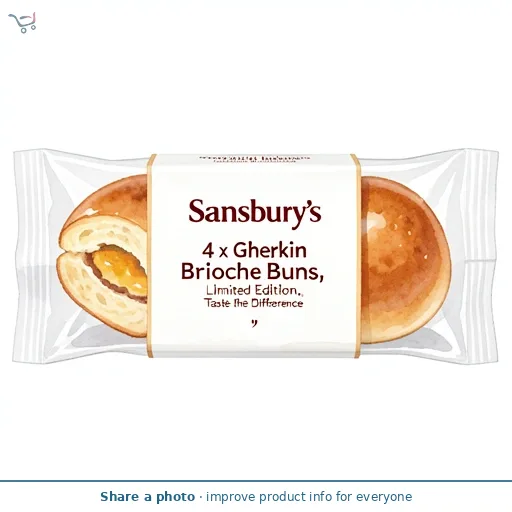 Sainsbury's 4 x Gherkin Brioche Buns, Limited Edition, Taste the Difference