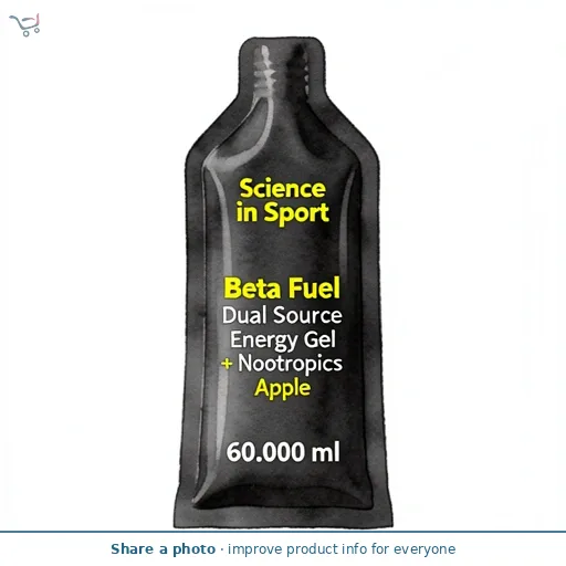 Science in Sport Beta Fuel Dual Source Energy Gel + Nootropics Apple 60ml