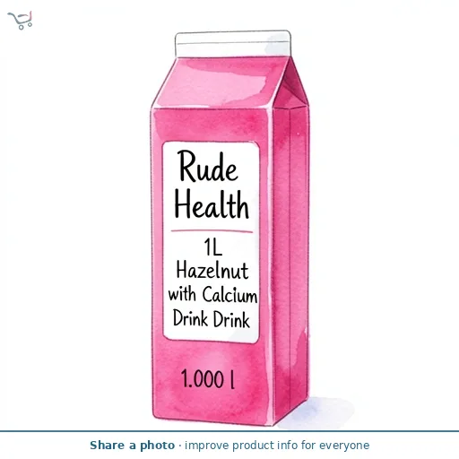 Rude Health 1L Hazelnut with Calcium Drink
