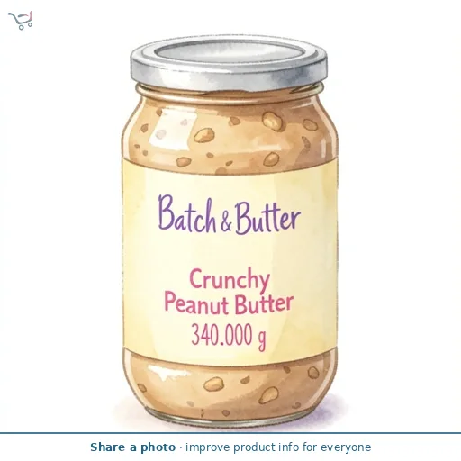 Batch & Butter Crunchy Peanut Butter 340g