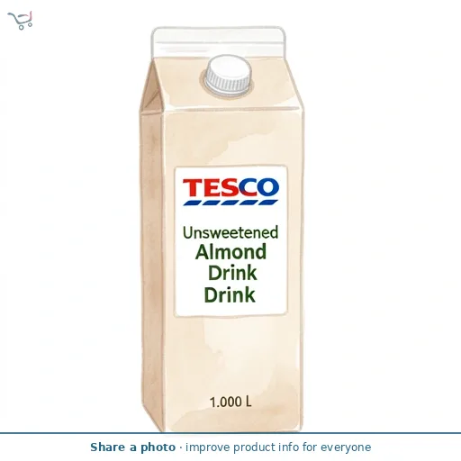 Tesco Unsweetened Almond Drink 1L
