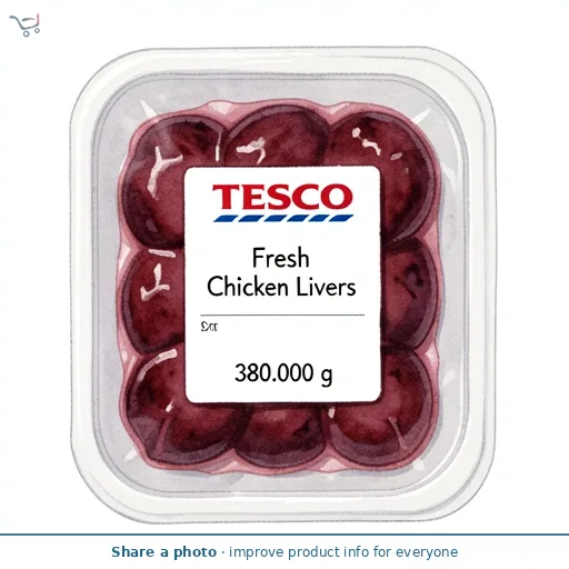 Tesco Fresh Chicken Livers 380G