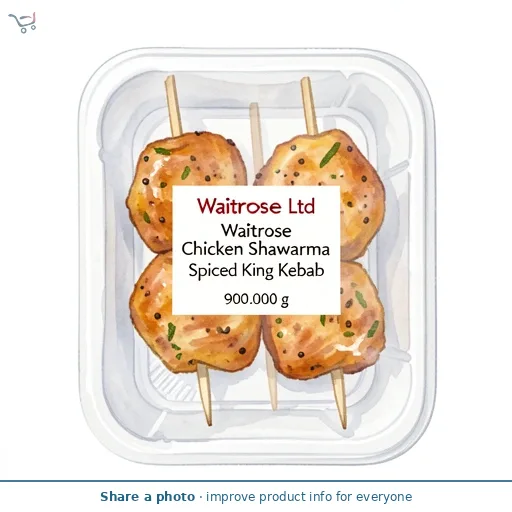 Waitrose Chicken Shawarma Spiced King Kebab