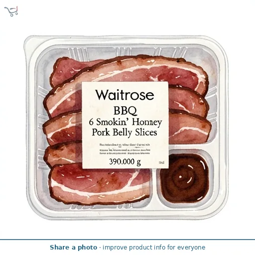 Waitrose BBQ 6 Smokin' Hot Honey Pork Belly Slices