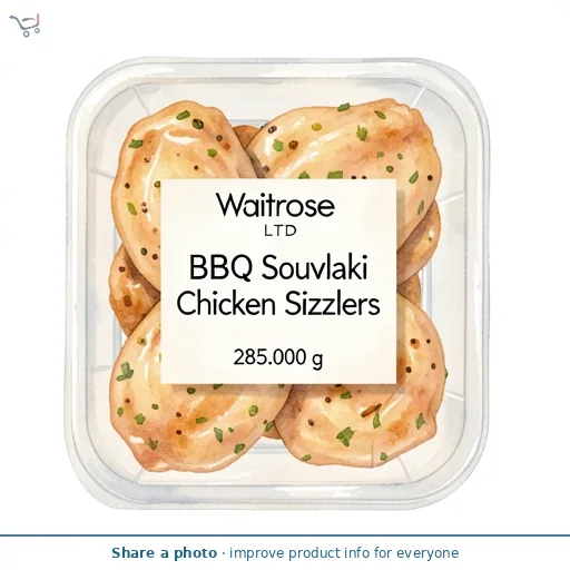 Waitrose BBQ Souvlaki Chicken Sizzlers