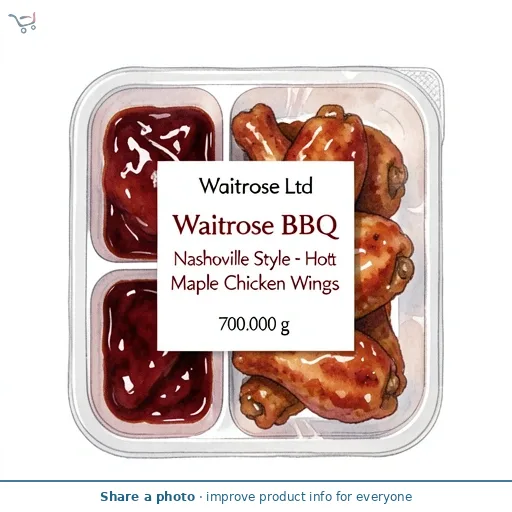 Waitrose BBQ Nashville Style Hot Maple Chicken Wings