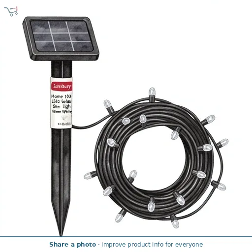 Sainsbury's Home 100 LED Solar String Lights - Warm White