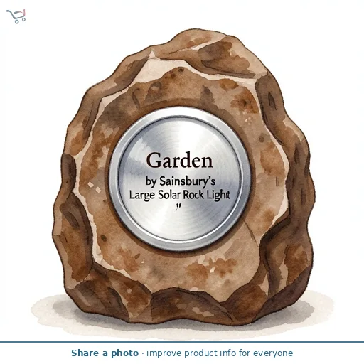 Garden by Sainsbury's Large Solar Rock Light