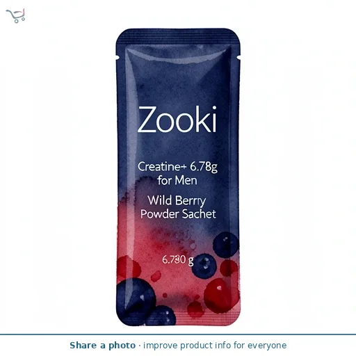 Zooki Creatine+ 6.78g for Men Wild Berry Powder Sachet